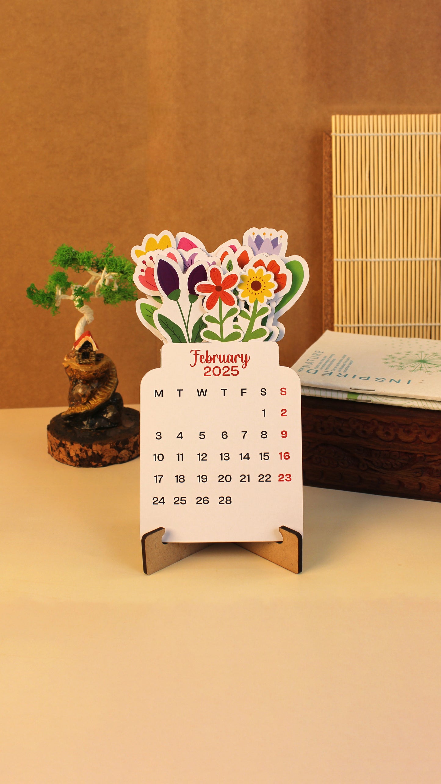 Blossom Aura Desk Calendar – MDF Edition OCREC001