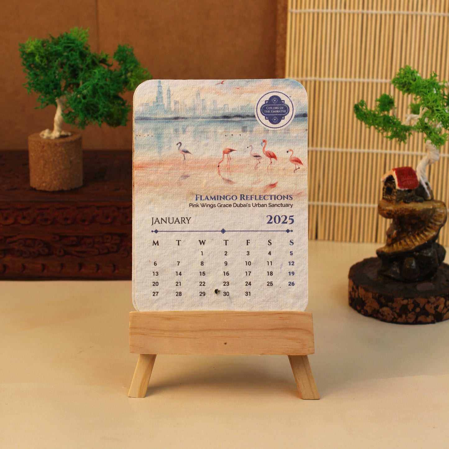 EcoSprout Classic Calendar – Wood OCREC005