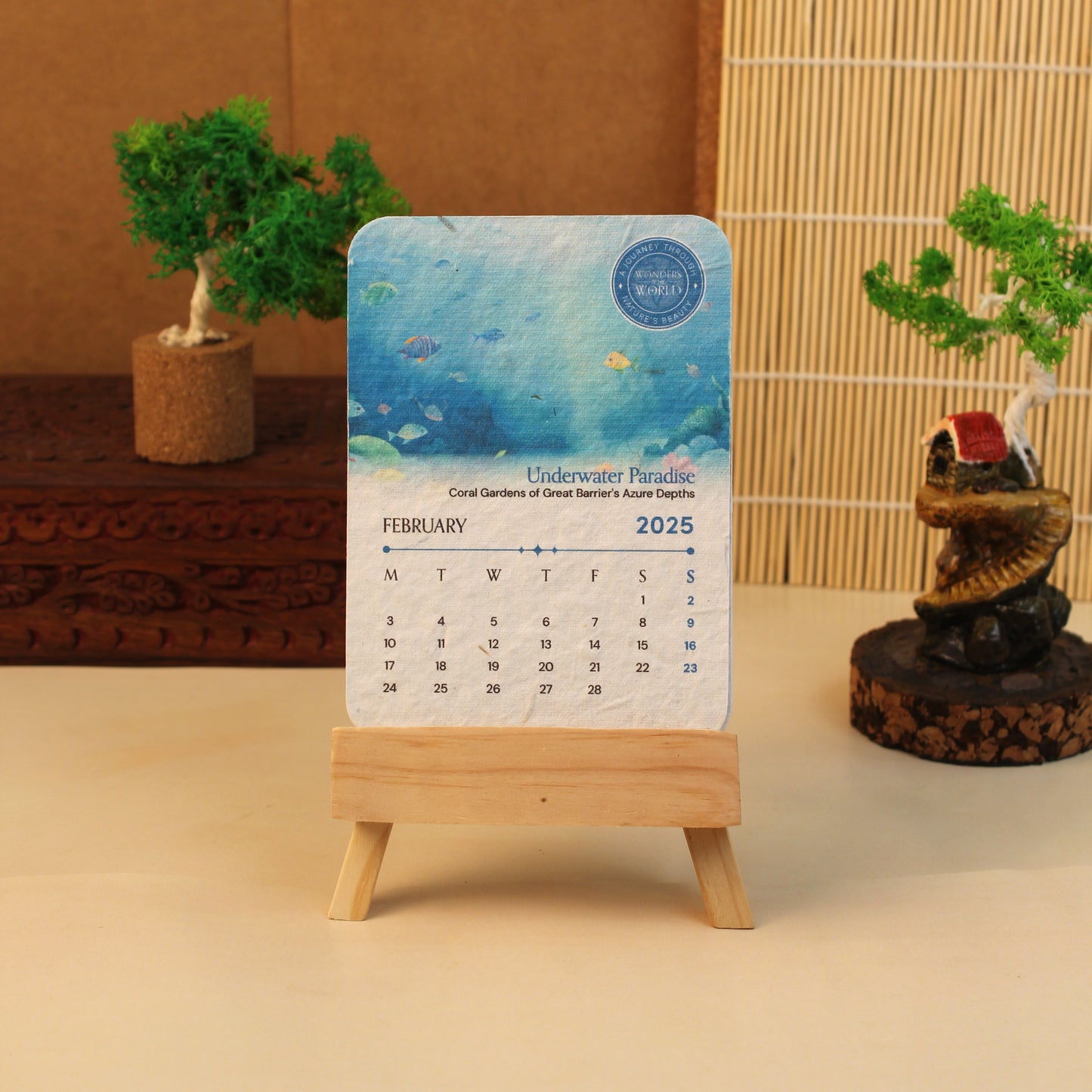 EcoSprout Classic Calendar – Wood OCREC005