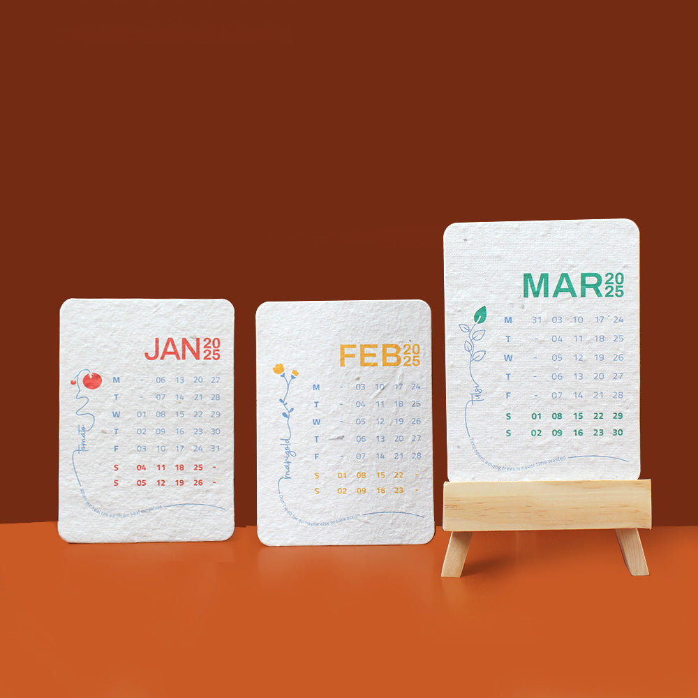 EcoSprout Classic Calendar – Wood OCREC005
