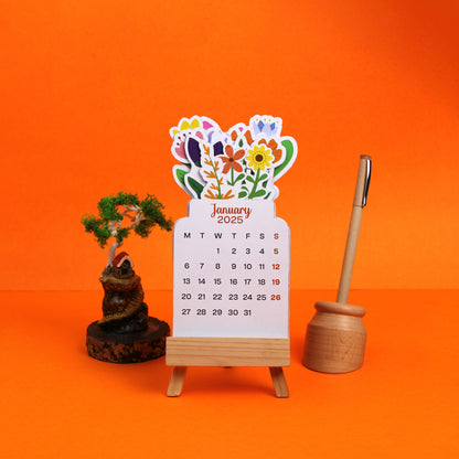 Blossom Aura Desk Calendar – Wood Edition OCREC002