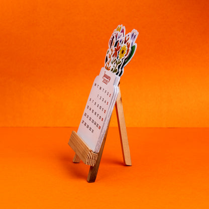 Blossom Aura Desk Calendar – Wood Edition OCREC002