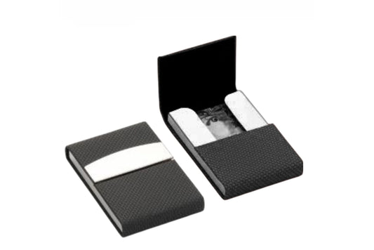 Textura Black Leather Card Holder OCRCH008