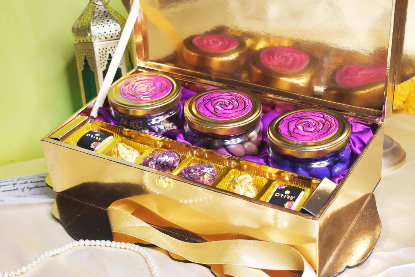 Premium Pink Floral Box Luxury Hamper OFH012