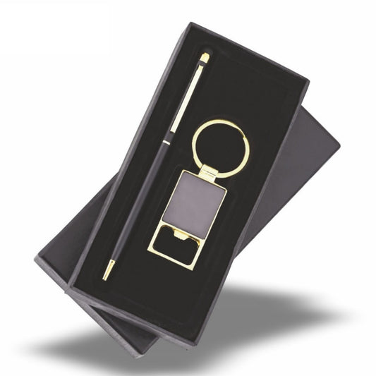 Pen with Half Rectangle Keychain OCRC016