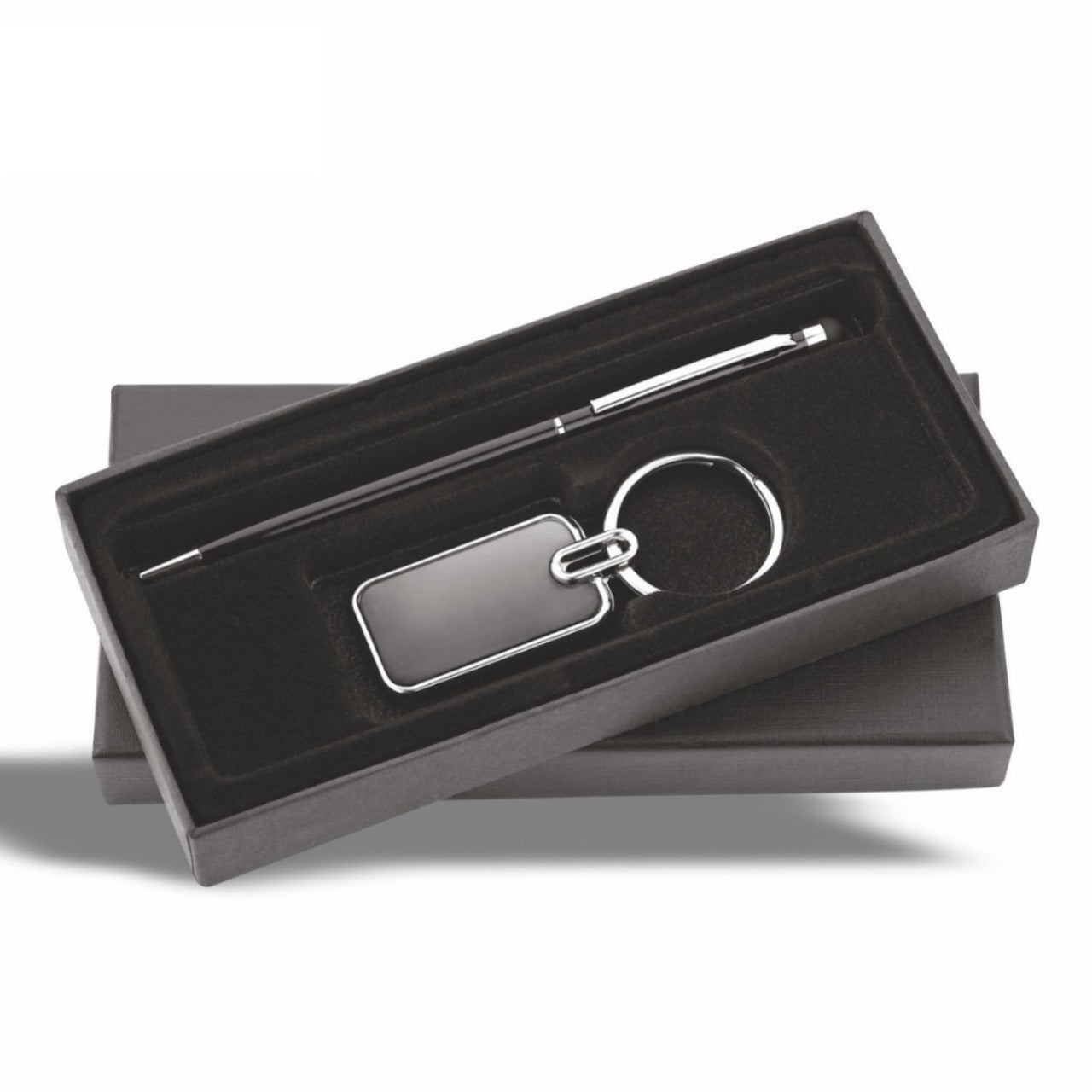 Pen with Rectangle Keychain OCRC017