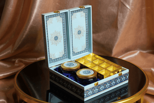 Blue Fleur Hamper Box OBB009