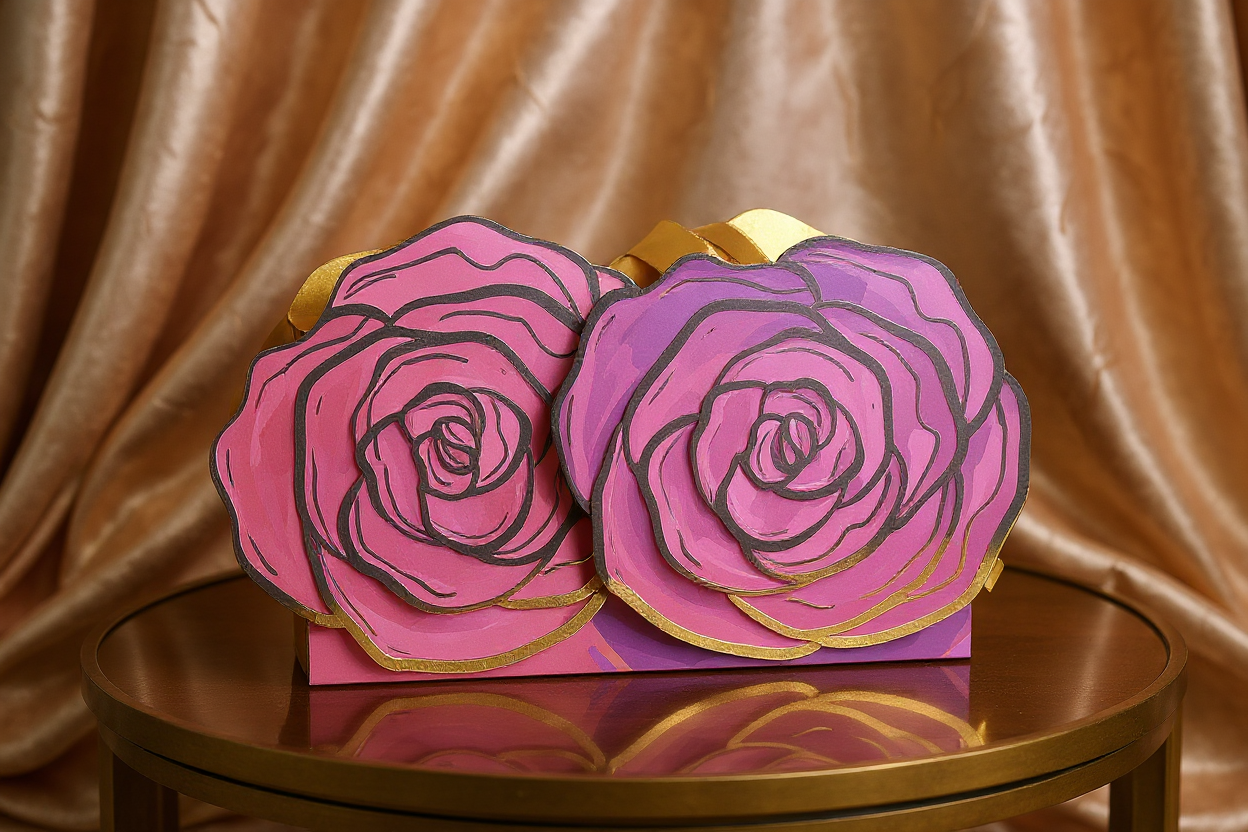 Premium Pink Floral Box OBB012